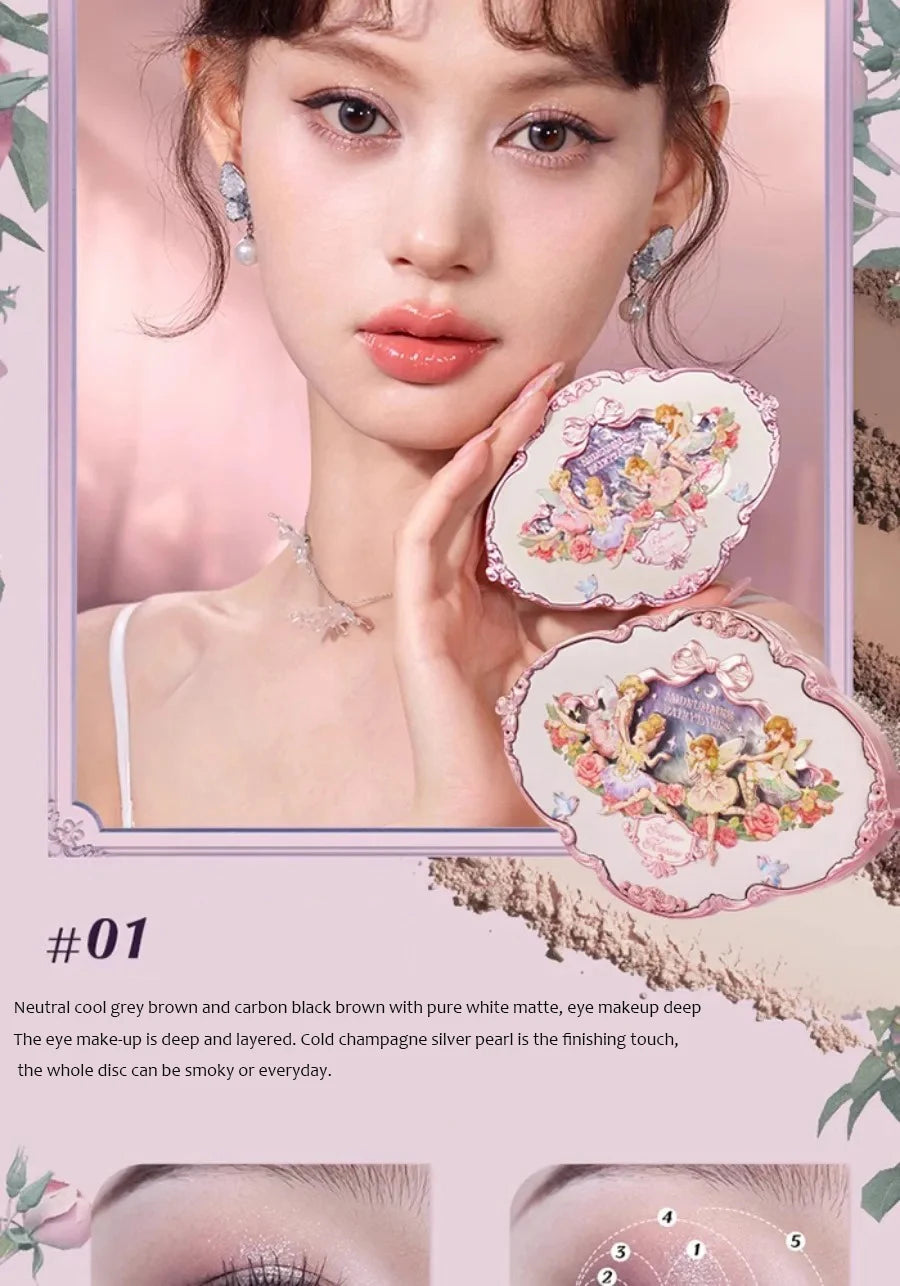 Flower Knows Swan Ballet Eyeshadow Palette