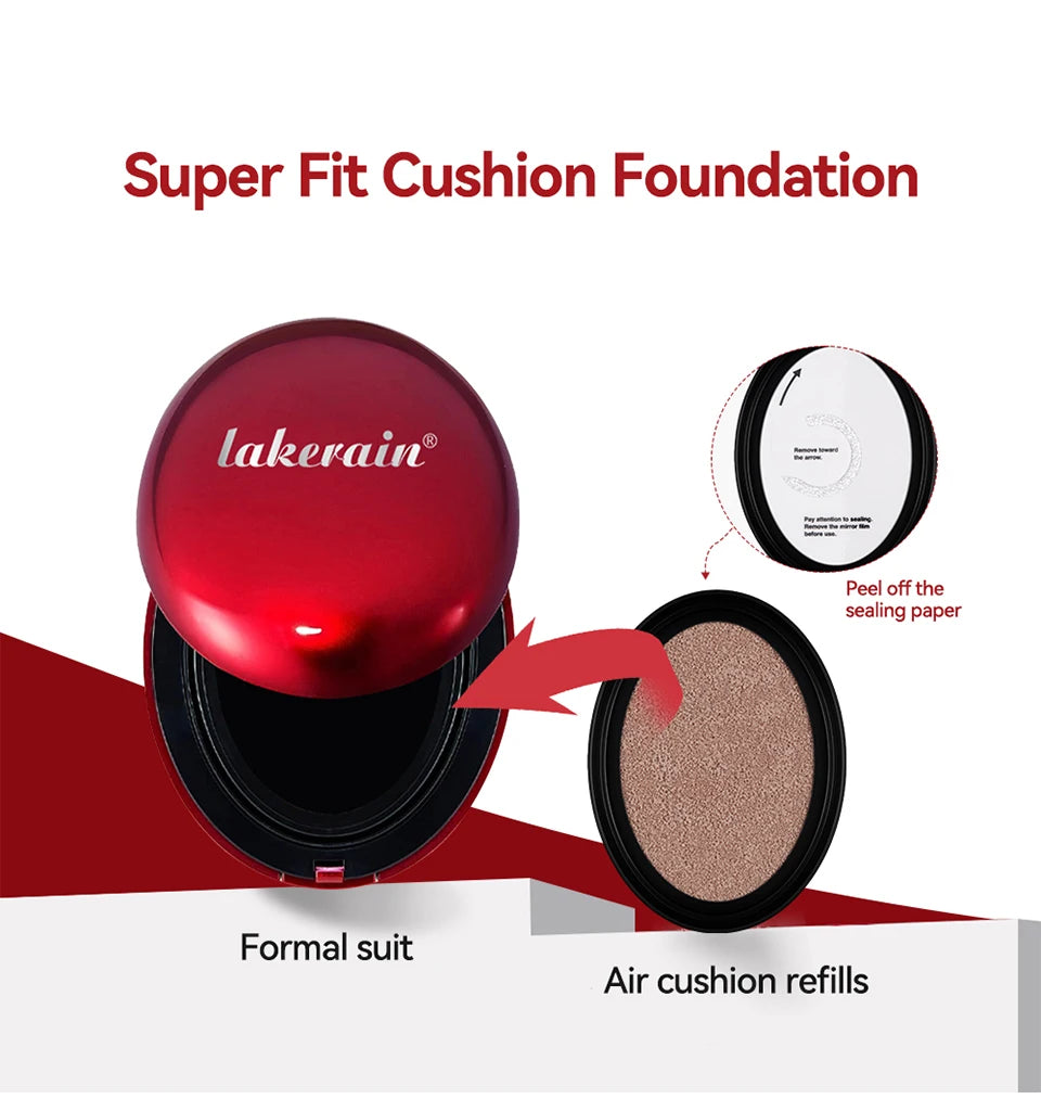 Cushion Refill Foundation – Waterproof, Semi-Matte & Long-Lasting (72H Wear)