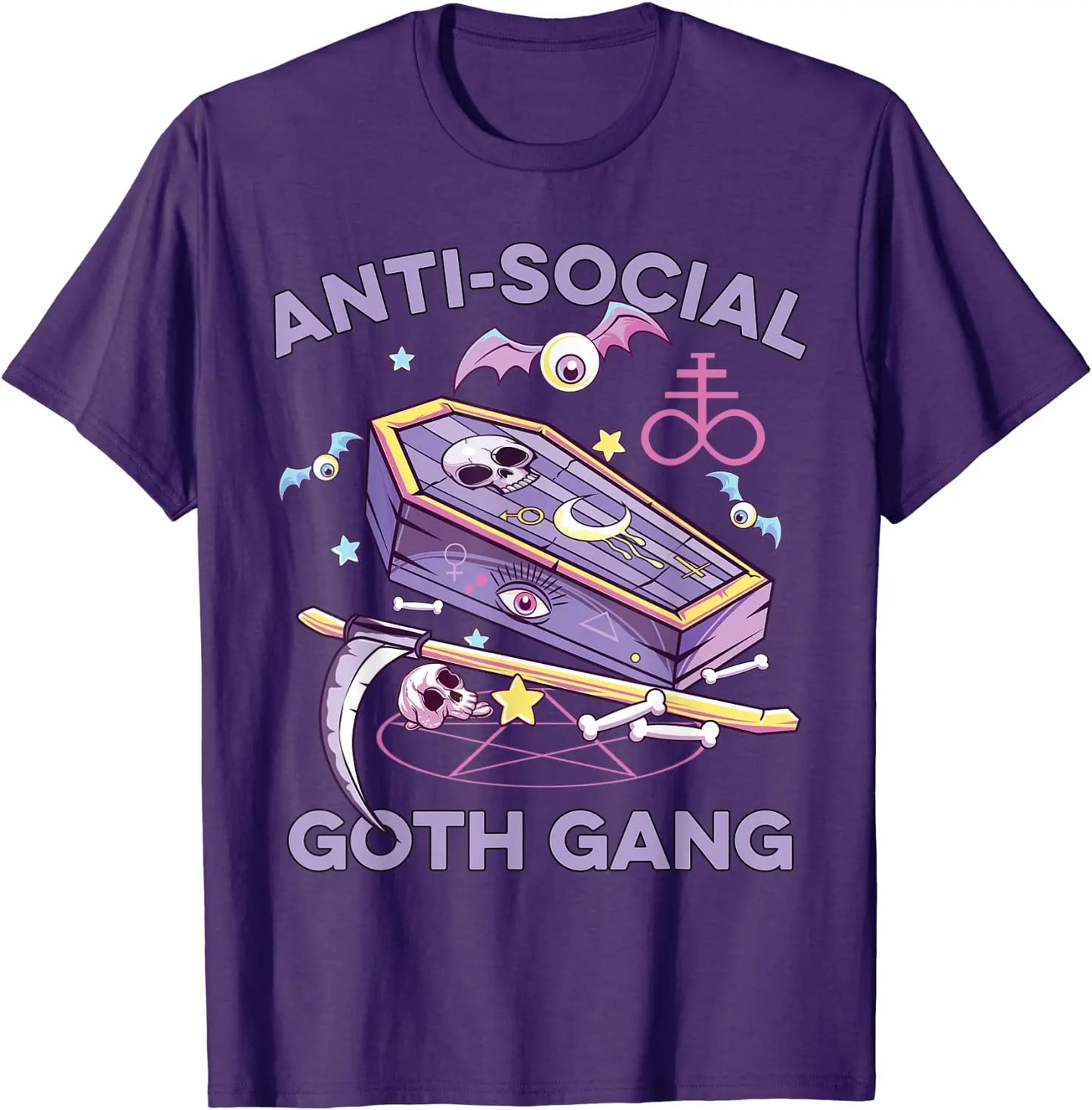 Anti-Social Pastel Goth Gang T-Shirt – Alternative Aesthetic Streetwear Tee