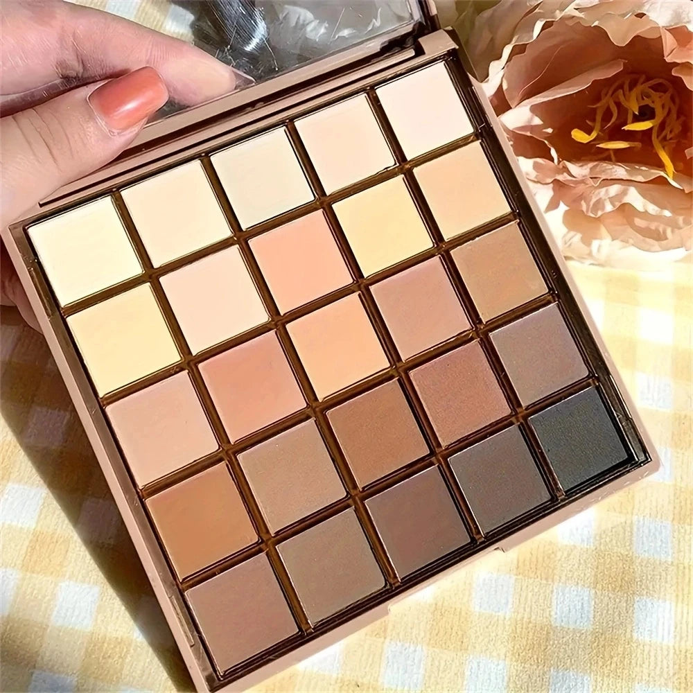 25-Color Neutral Earth Tone Eyeshadow Palette