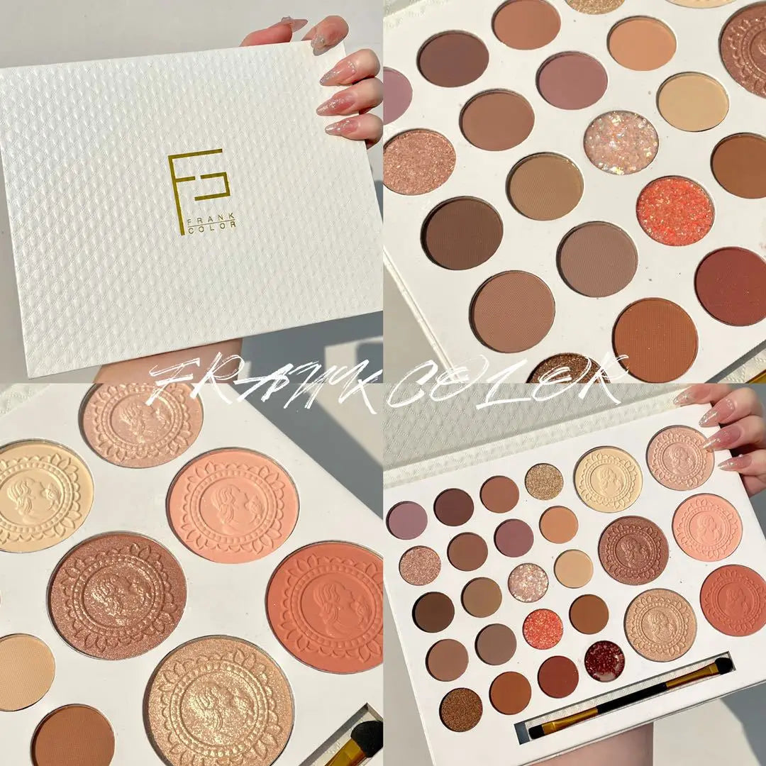 26-Color Eyeshadow Palette – Matte & Highlighter Blend Long-Lasting Makeup