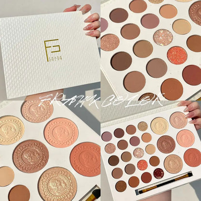 26-Color Eyeshadow Palette – Matte & Highlighter Blend Long-Lasting Makeup