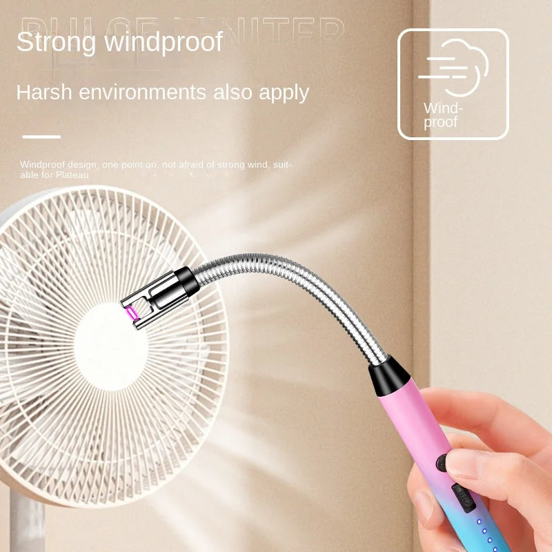 3PCS Dual Arc Electric Lighter Set – Rotating 360° Design