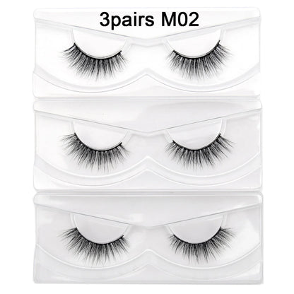 Natural Half Eye False Eyelashes – Soft Mink Look with Lightweight Cotton Band