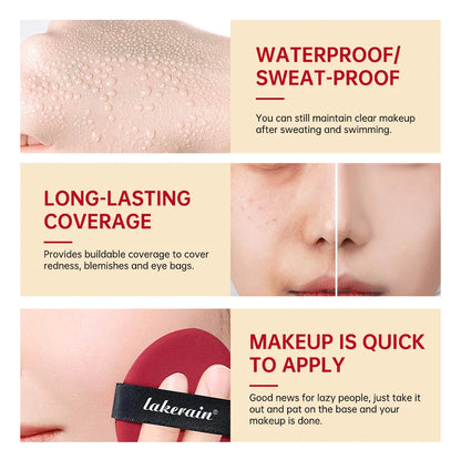 Cushion Refill Foundation – Waterproof, Semi-Matte & Long-Lasting (72H Wear)