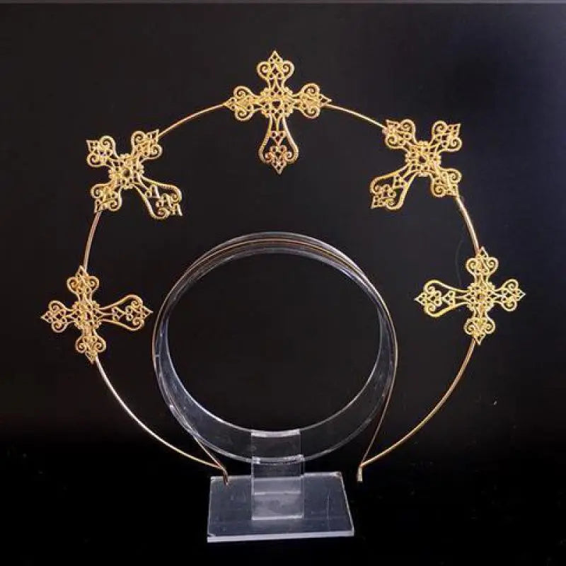 Virgin Mary Halo Queen Tiara – Angel Wings Gothic Lolita Headband