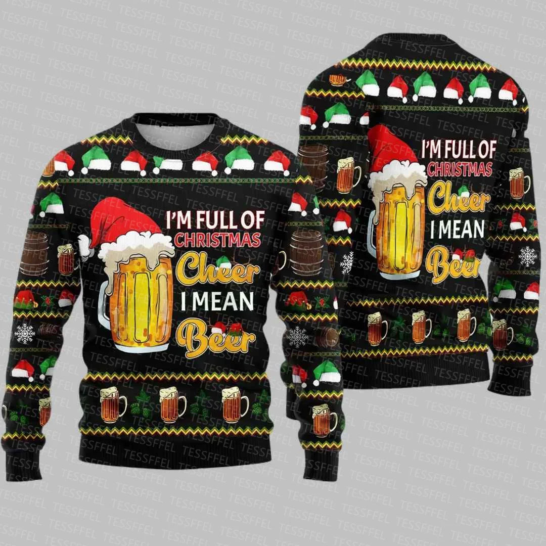 Cosplay Santa Claus Ugly Christmas Sweater – 3D Print Harajuku Graffiti Pullover