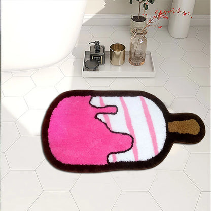 Cute Cartoon Ice Cream Plush Rug