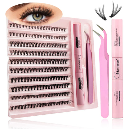 DIY Lash Extension Kit – 200PCS Cluster Lashes Set
