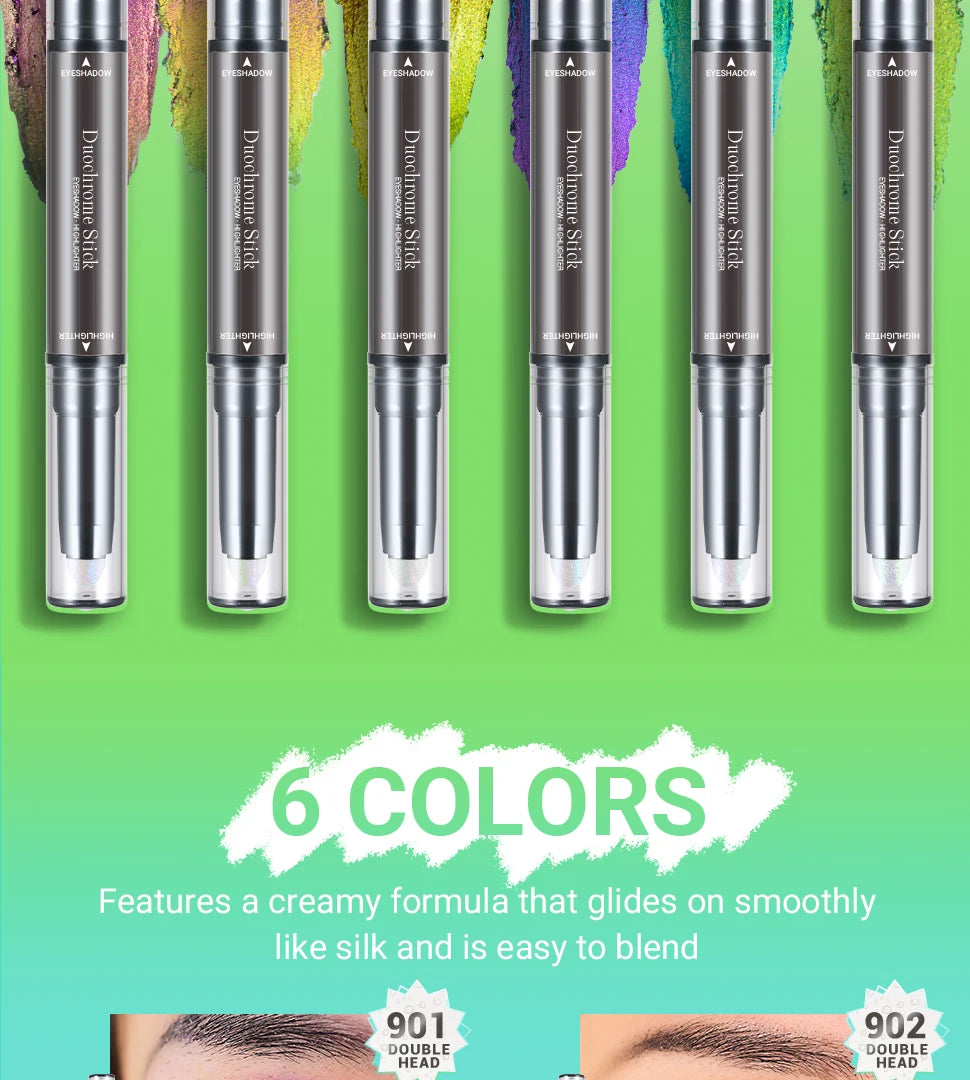 2-in-1 Multichrome Glitter Eyeshadow Stick