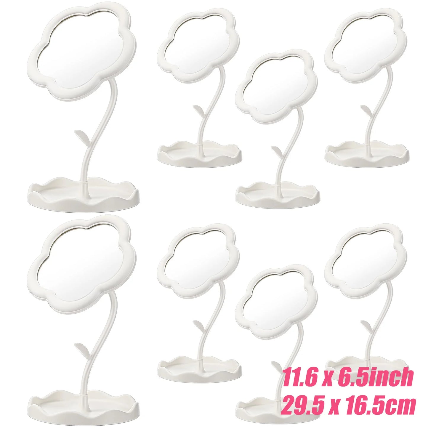 Spa Party Mirrors for Girls – 6-10PCS Makeup & Dressing Table Set