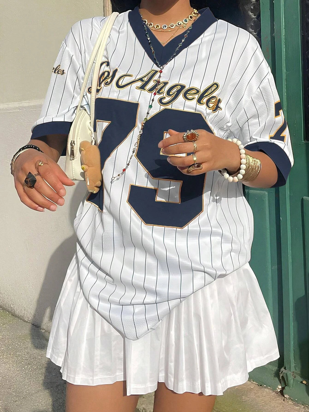 Los Angeles No.79 Oversized Football Jersey Tee