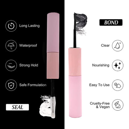 Eyelash Bond &amp; Seal Duo – Long-Lasting, Waterproof Lash Glue for DIY Lash Clusters