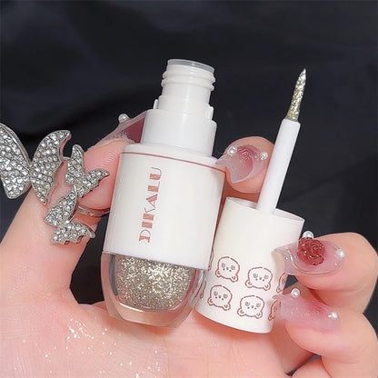 Bear Bowling Ball Liquid Eyeshadow – Super Sparkle Pearl Glitter Eye Makeup