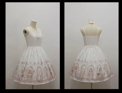 Dark Gothic Devil Print Lolita Dress