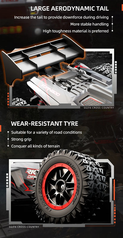 High-Speed RC Off-Road Drift Truck