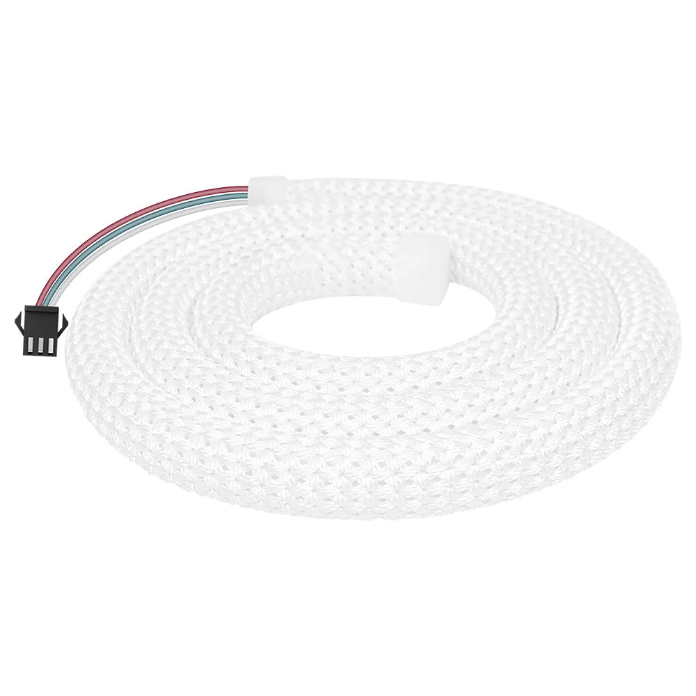WS2812B / WS2811 5V Round Neon LED Strip – 360° RGBIC Flexible Silicone Tape, 50 LEDs/m, IP67 Waterproof