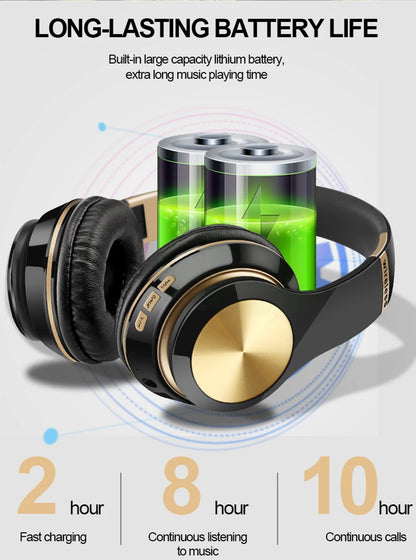 Foldable Bluetooth Sport Headphones – Bass, Comfort, &amp; Wireless Freedom