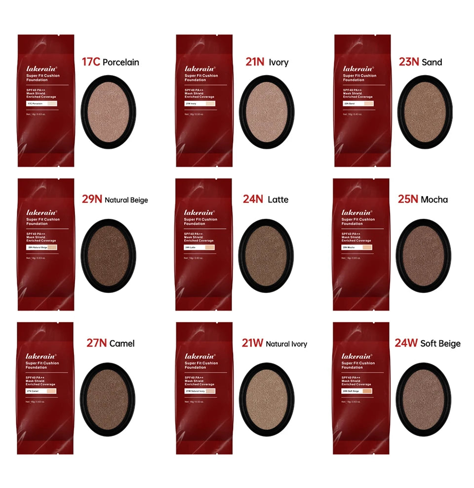 Cushion Refill Foundation – Waterproof, Semi-Matte & Long-Lasting (72H Wear)