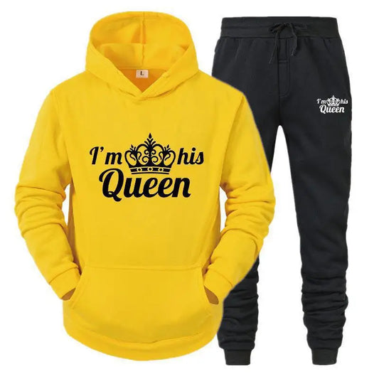 Women’s Queen Tracksuit – 2-Piece Hoodie & Sweatpants Set