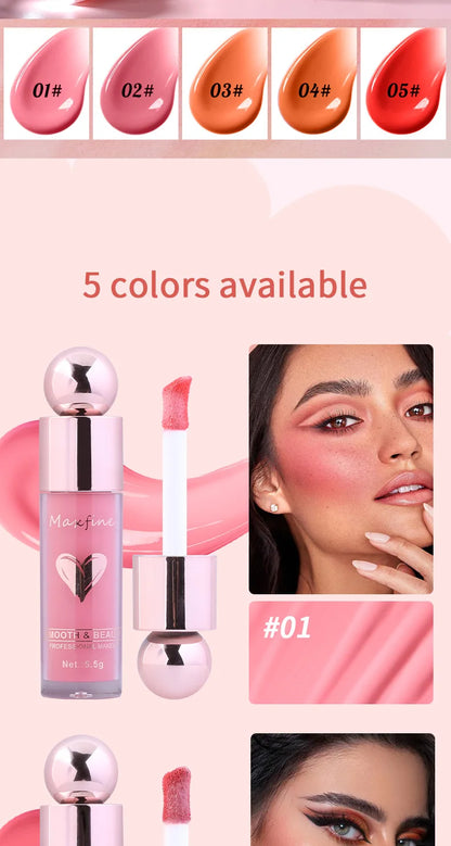 Long-Lasting Liquid Blush – Lightweight, Smudge-Proof & Highly Pigmented