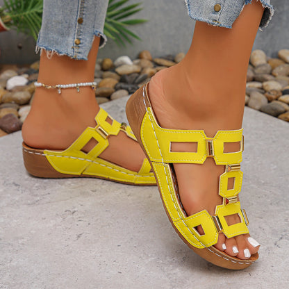 Roman Wedge Sandals