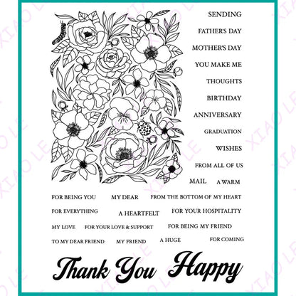 Holiday &amp; Birthday Wishes Metal Cutting Dies – DIY Craft &amp; Scrapbooking Stencils