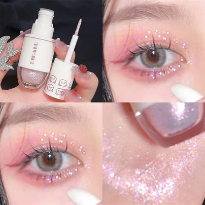 Bear Bowling Ball Liquid Eyeshadow – Super Sparkle Pearl Glitter Eye Makeup