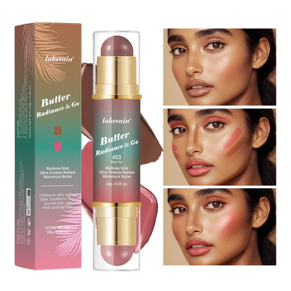 Butter Glow & Go Multiuse Stick – Dual-Ended Bronzer & Blush for Face, Eyes & Lips
