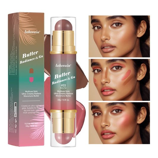 Butter Glow & Go Multiuse Stick – Dual-Ended Bronzer & Blush for Face, Eyes & Lips