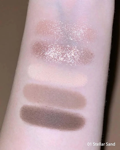6-Color Diamond Shiny Highlighter Palette – Contour, Brighten &amp; Glow