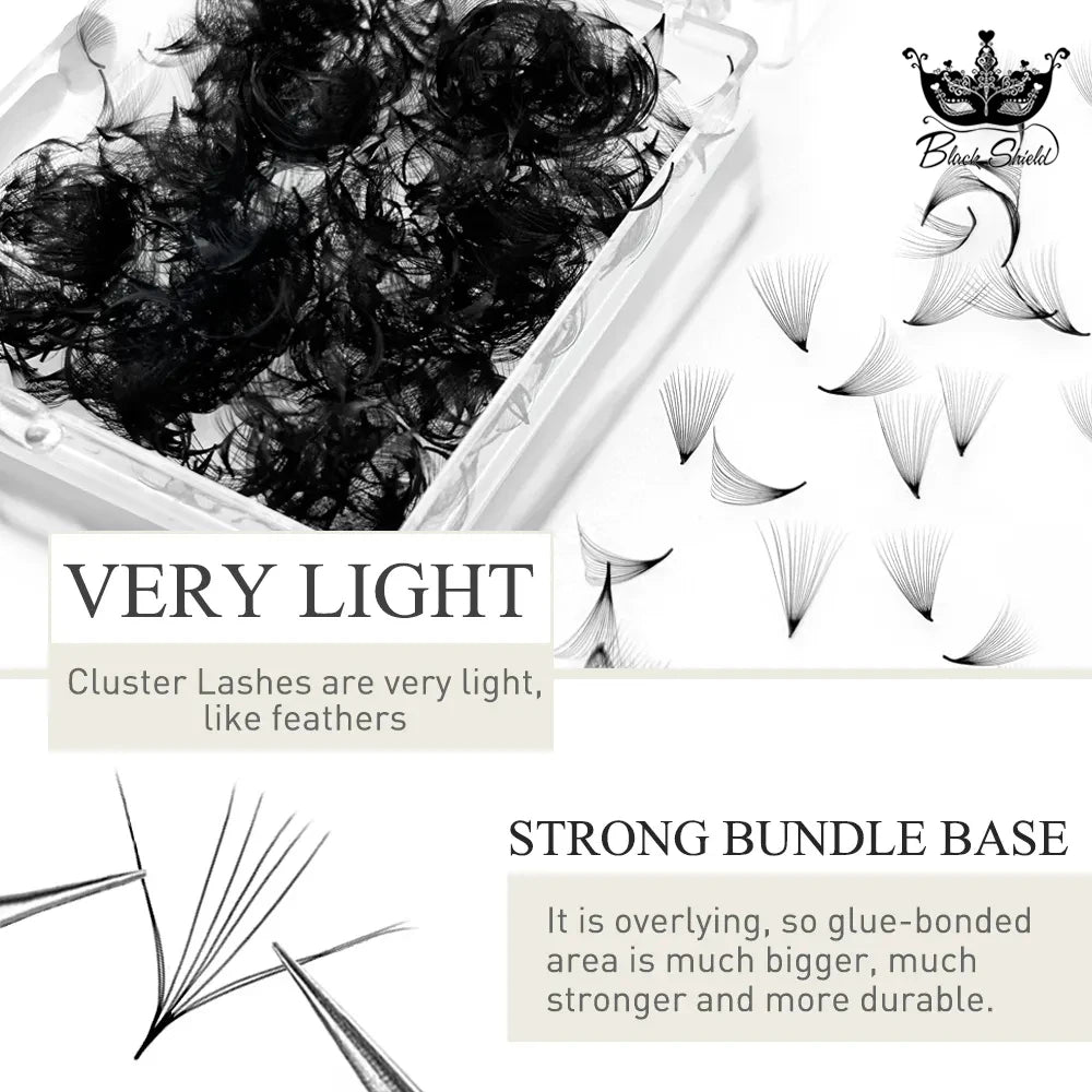 Premade Volume Lash Fans – 3D–20D C Curl (8–15mm)