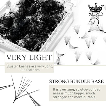 Premade Volume Lash Fans – 3D–20D C Curl (8–15mm)