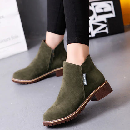 Women’s Platform Ankle Snow Boots – Thick Sole Winter Fashion Boots