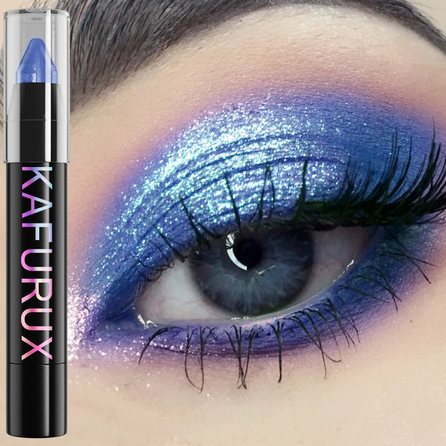 24-Color Pearlescent Eyeshadow & Eyeliner Pencil – Waterproof Shimmer and Matte Makeup Pen