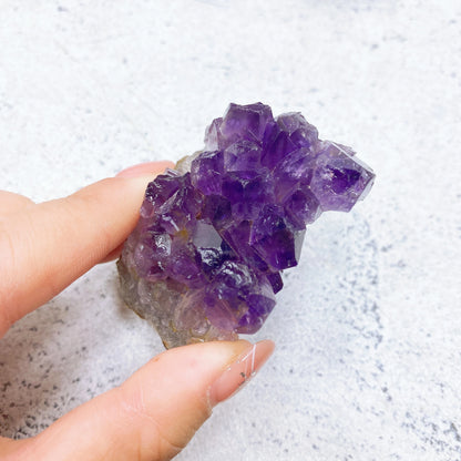 Natural Raw Amethyst Geode Cluster – Purple Crystal Quartz Stone