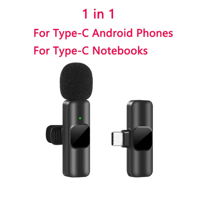 Wireless Lavalier Microphone – Pro Audio, Plug-and-Play Simplicity