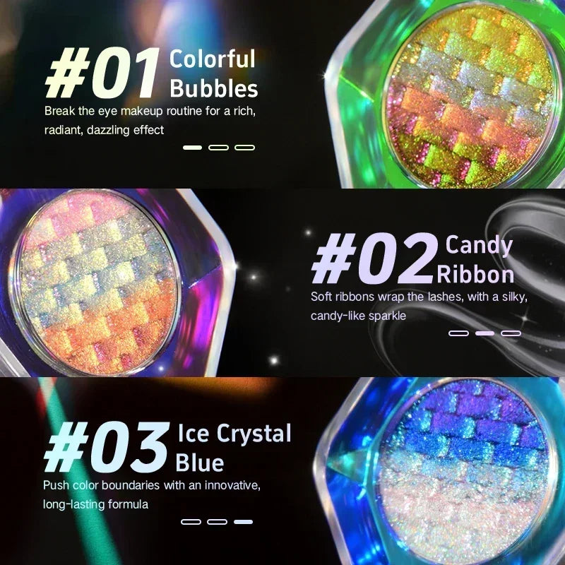 Rainbow Duochrome Multichrome Eyeshadow Set (5 Colors)