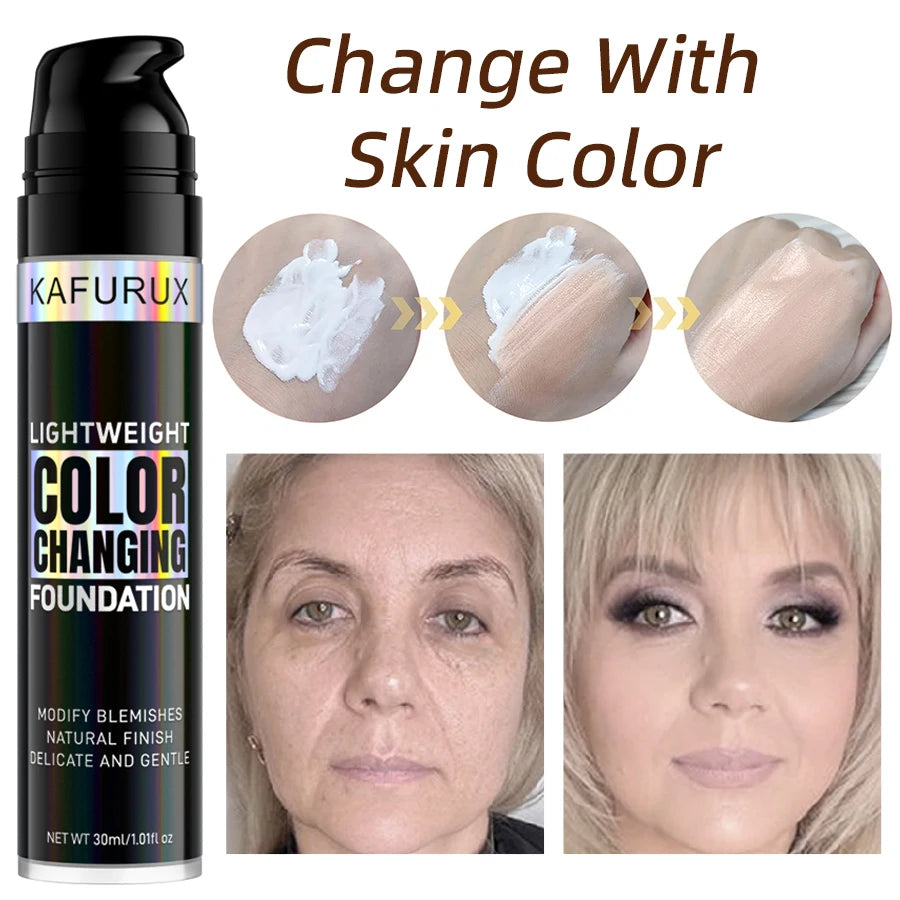 Magic Color Changing Foundation – Soft Matte, Long-Lasting & Hydrating Base (1PC)
