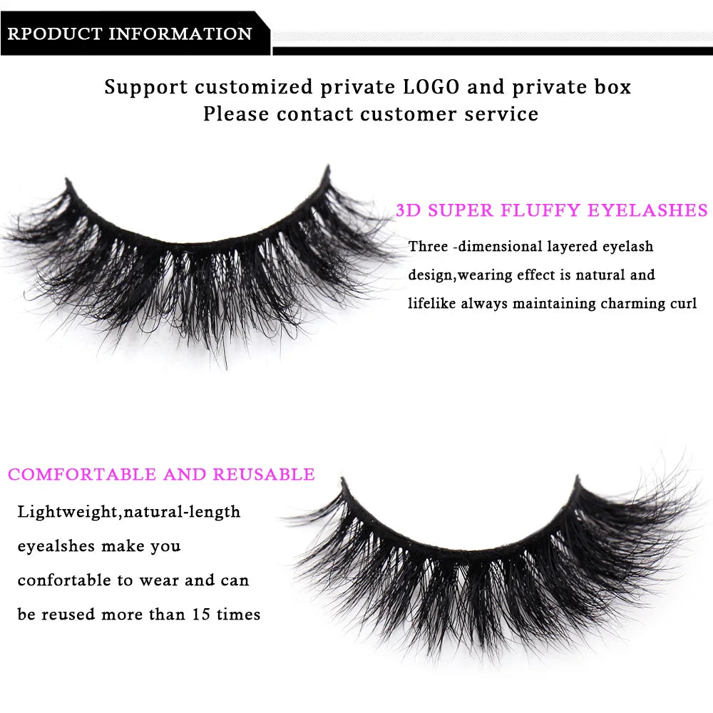 3D Mink Strip Lashes