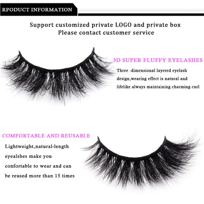 3D Mink Strip Lashes