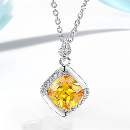 CC Cubic Zirconia Water Drop Pendant Necklace