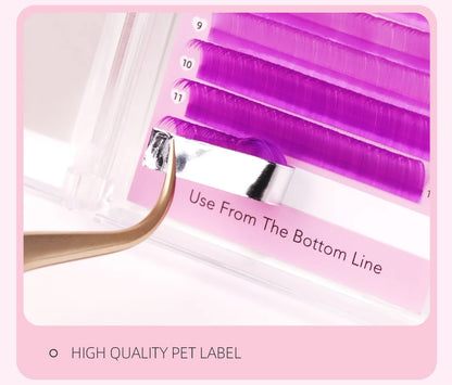 Colored Classic Eyelash Extensions – Soft, Natural & High-Quality Lashes