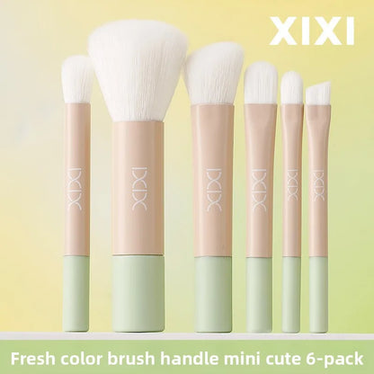 6-Piece Portable Mini Makeup Brush Set
