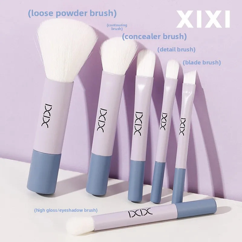 6-Piece Portable Mini Makeup Brush Set