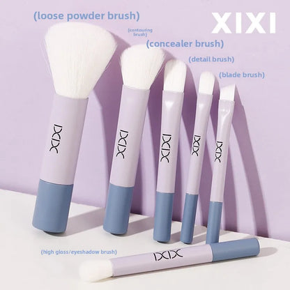 6-Piece Portable Mini Makeup Brush Set