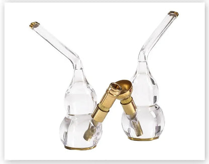 Mini Dual Acrylic Filter Bottle – Compact Multi-Use Water Bottle Accessory (106×90×38mm)