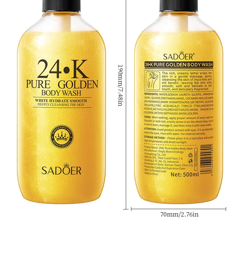 24K Pure Gold Body Wash
