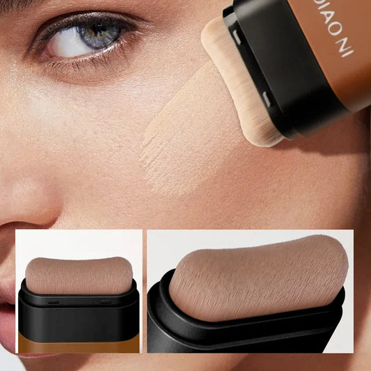 Matte Foundation Stick – Full Coverage, Waterproof & Built-In Brush