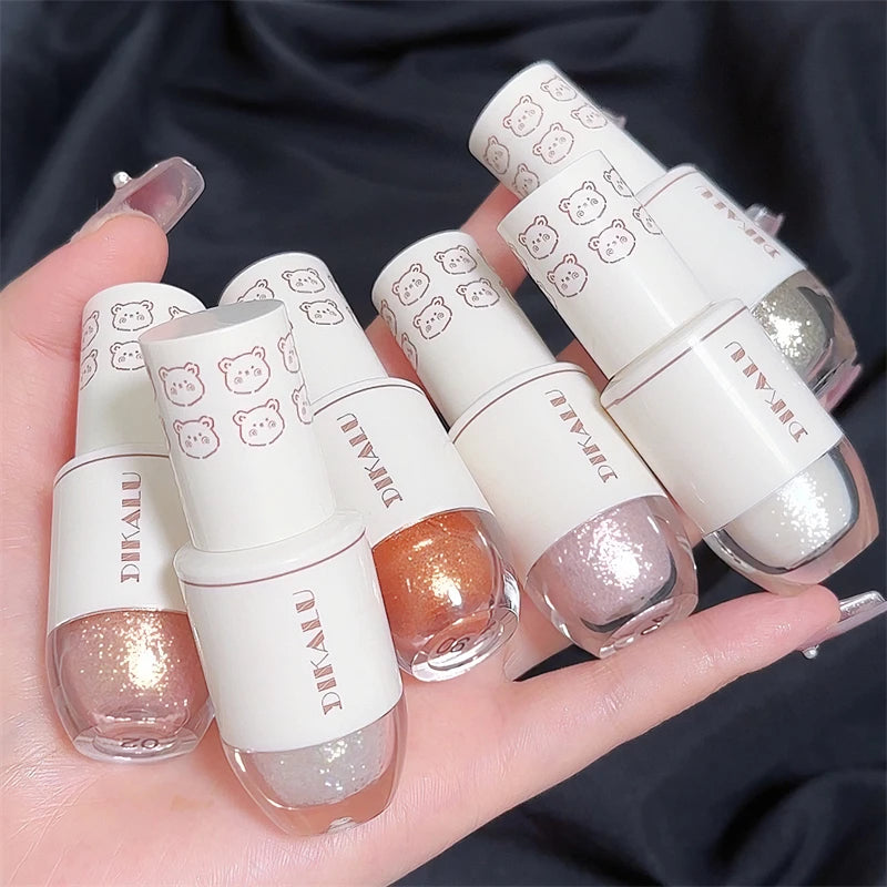 Bear Bowling Ball Liquid Eyeshadow – Super Sparkle Pearl Glitter Eye Makeup